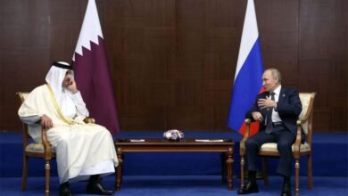 أمير قطر وبوتين يلتقيان في أستانة ويؤكدان علاقتنا تتطور