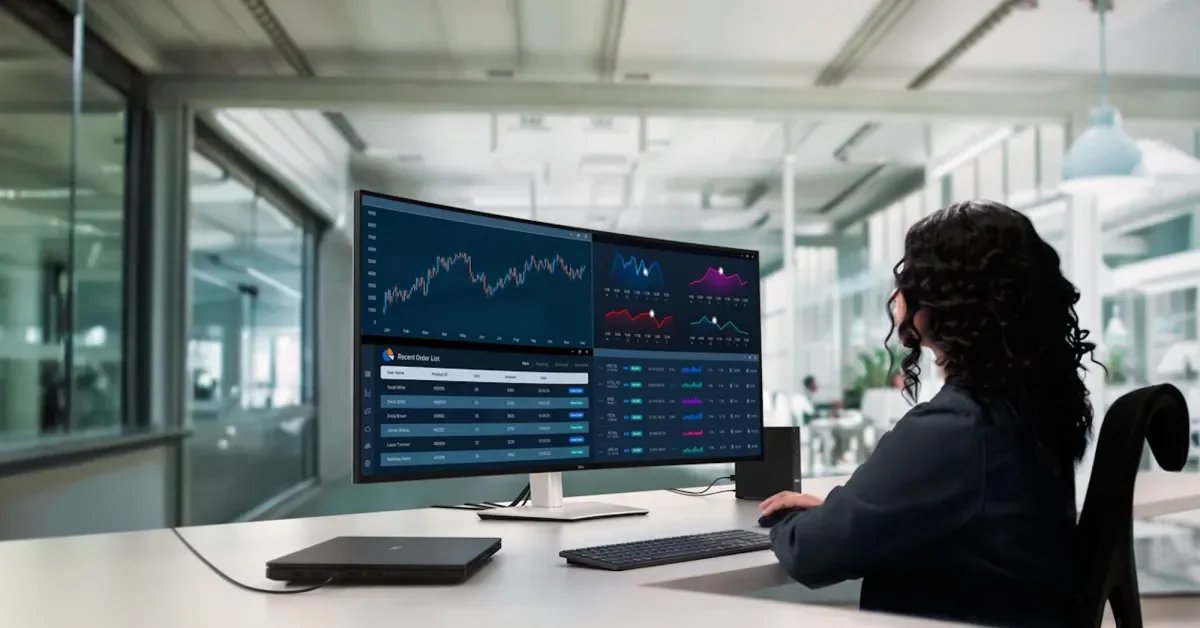 تعلن Dell عن شاشة ضخمة مقاس 52 بوصة بدقة 6K مزودة بتقنية Thunderbolt - صورة مميزة صورة مميزة: تعلن Dell عن شاشة ضخمة مقاس 52 بوصة بدقة 6K مزودة بتقنية Thunderbolt
