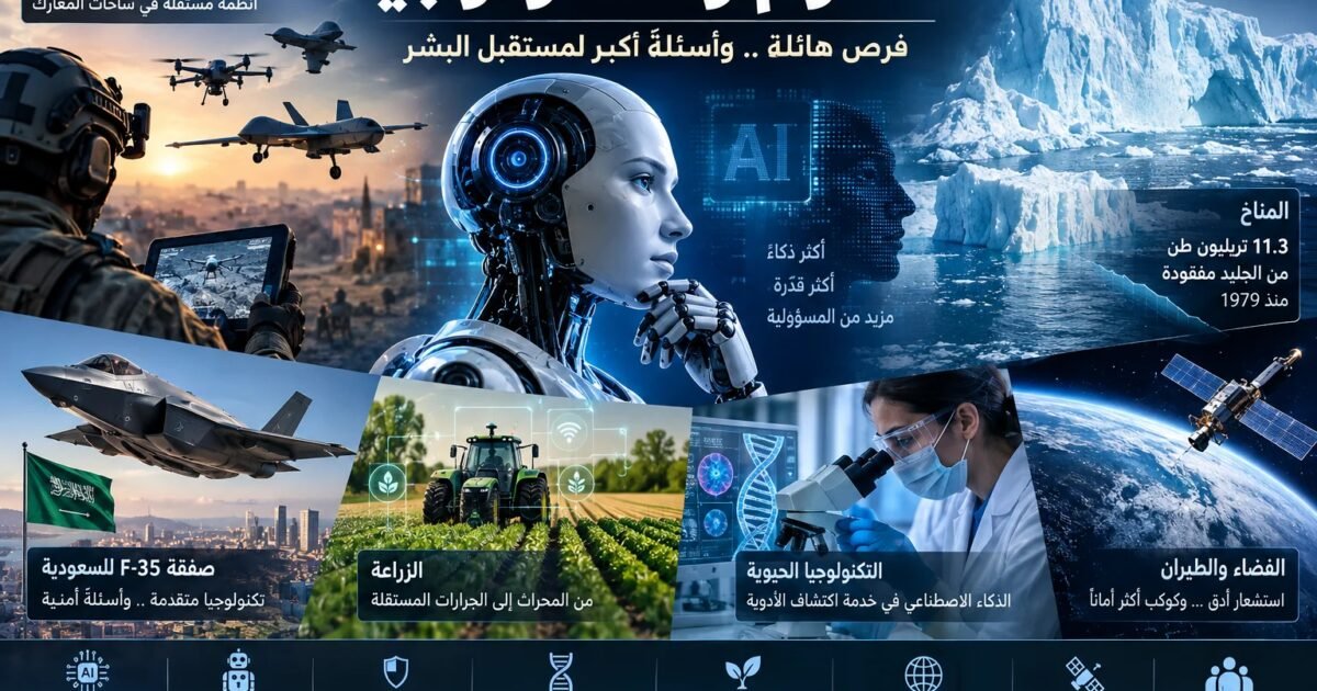 من الذكاء الاصطناعي إلى الروبوتات والمناخ: التكنولوجيا تنتقل من المختبر إلى قلب الاقتصاد والحرب