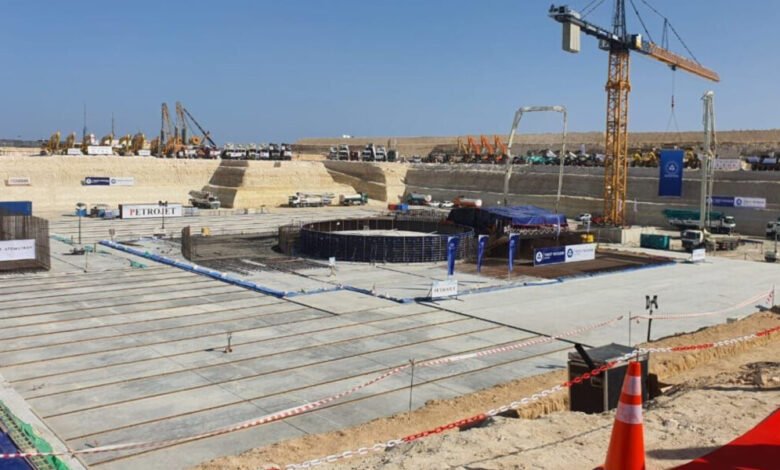 روسيا تعلن تدشين خرسانة المفاعل النووي الثاني في محطة الضبعة